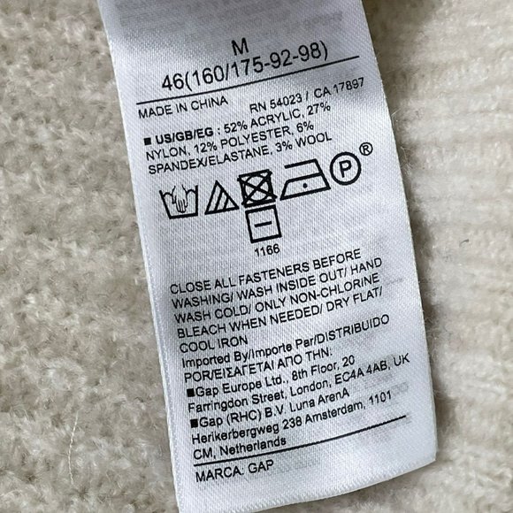 GAP Maternity Sweater Pullover Chino Beige Soft Knit Size M - Picture 6 of 7